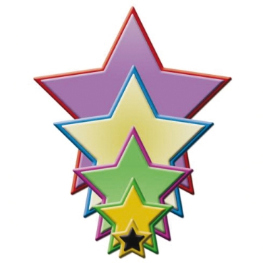 Spellbinder Metallschablone Nestabilities Stars Five