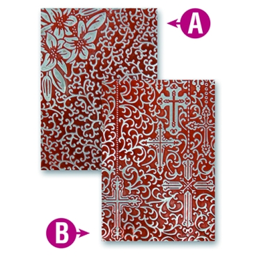 Prägeschablone M-Bossabilities Reverence 12,7 x 17,8 cm 2 Designs