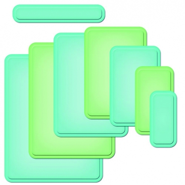 Spellbinder Metallschablone Nestabilities Card Creator A2 Curved Matting Basics A