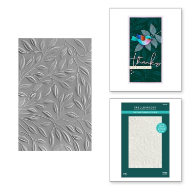 Preview: Spellbinders Leafy 3D Embossing Folder