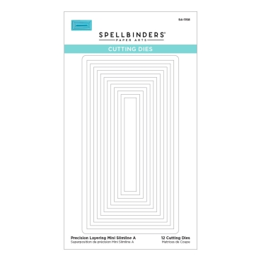 Preview: Spellbinders Precision Layering Mini Slimline A Etched Dies