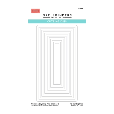 Preview: Spellbinders Precision Layering Mini Slimline B Etched Dies