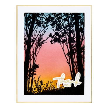 Preview: Spellbinders Forest Silhouette Clear Stamp