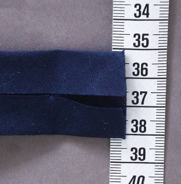 Schrägband aus Baumwolle 60/30 je Meter dunkelblau