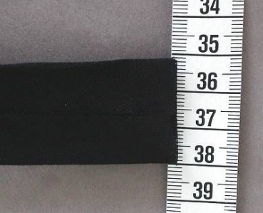 Schrägband 60/30 je m schwarz