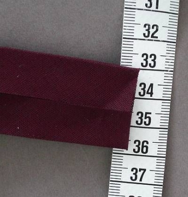 Schrägband 60/30 je m bordeaux