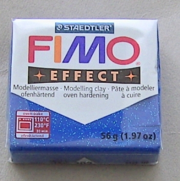 Preview: FIMO Effect Glitter blau