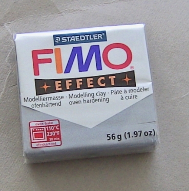 FIMO Effect metallic silber