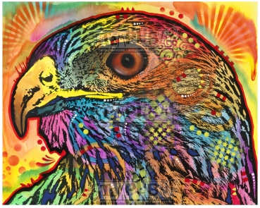 Stamplistic Ablösbarer Stempel Cushion Rubber Cling Stamp Hawk Eye