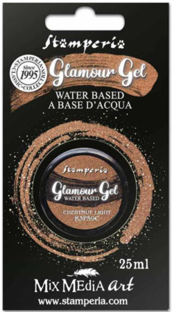 Stamperia Glitter Gel 25 ml Chestnut Light