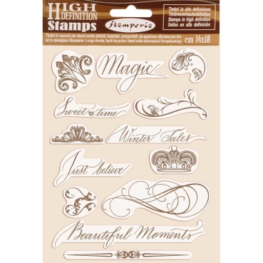 Stamperia Rubber Stamp Gummierter Stempel Beautiful Moments