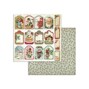 Preview: Stamperia 8 x 8 inch Paper Pack / Papiere Classic Christmas
