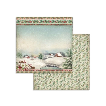 Preview: Stamperia 8 x 8 inch Paper Pack / Papiere Classic Christmas