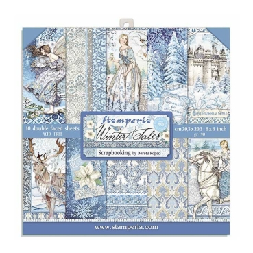 Stamperia 8 x 8 inch Paper Pack / Papiere Winter Tales