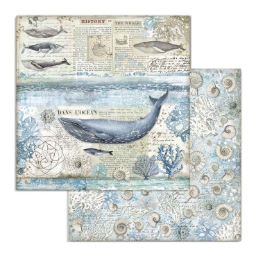 Stamperia Doppelseitiges Papier Antarctic Whale