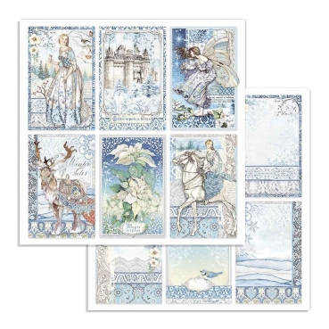 Stamperia Doppelseitiges Papier Winter Tales Cards
