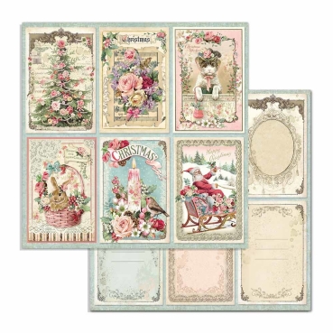 Stamperia Doppelseitiges Papier Christmas Cards