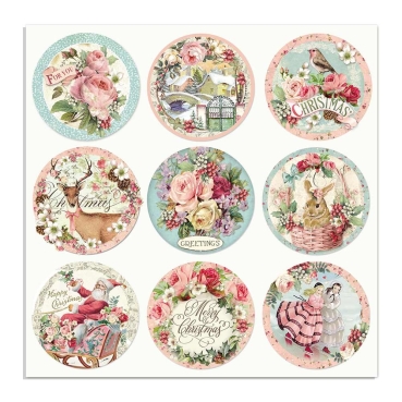 Stamperia Doppelseitiges Papier Christmas Rounds