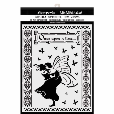 Stamperia Thick Stencil 20 x 25 cm Once upon a Time