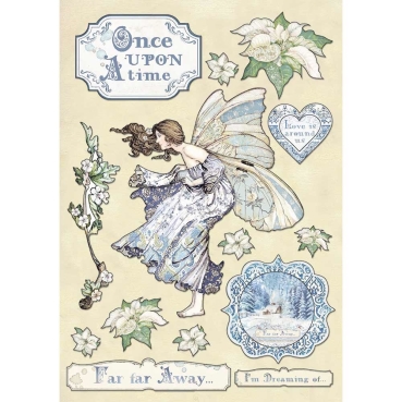 Stamperia Colored Wooden Shape A5 Once upon a Time
