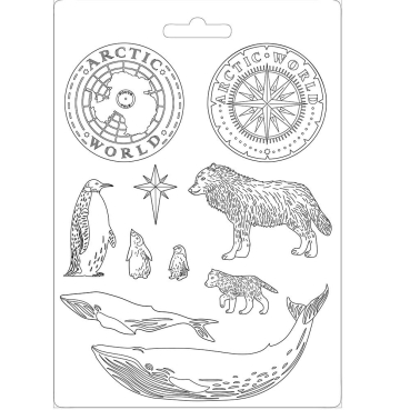 Stamperia Soft Mould A4 Arctic Antartic World