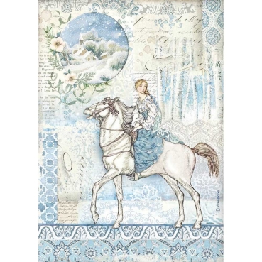 Stamperia A4 Rice Paper Reispapier packed Horse