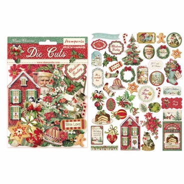 Stamperia Die Cuts Ausstanzungen sortiert Classic Christmas