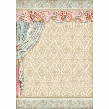 Stamperia A3 Rice Paper Reispapier packed Drapery