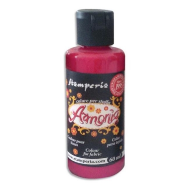 Stamperia Armonia Farbe für Stoffe 60 ml Geranium