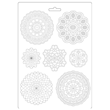 Stamperia Soft Mould A4 Passion Round Lace