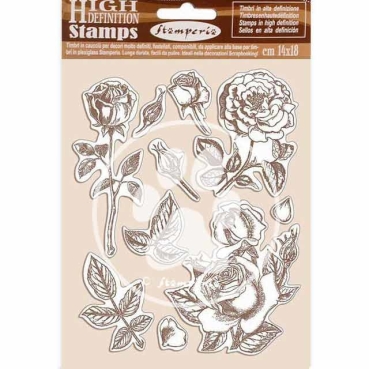 Stamperia Natural Rubber Stamp Passion Rose