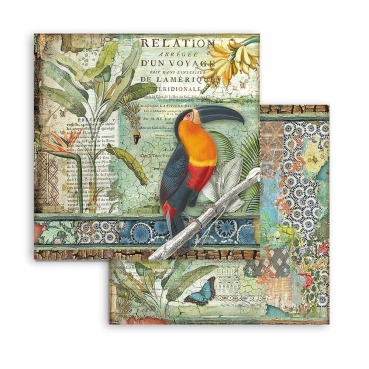 Preview: Stamperia 8 x 8 inch Paper Pack / Papiere Amazonia