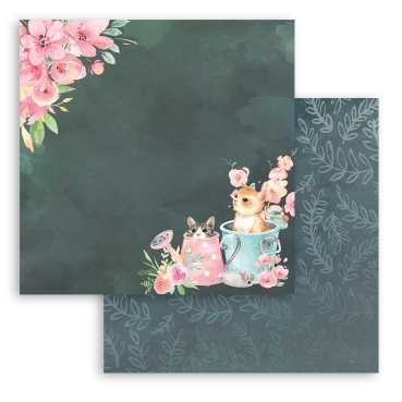 Preview: Stamperia Block Large 12 x 12 Inch mit 22 einseitig bedruckten Papieren Circle of Love