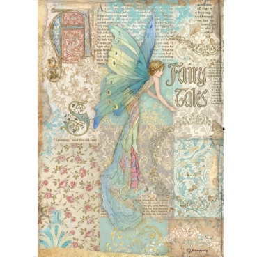 Stamperia A4 Rice Paper Reispapier Sleeping Beauty Fairy Tales