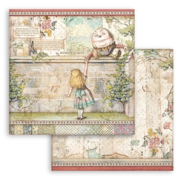Preview: Stamperia 12 x 12 inch Paper Pack / Papiere Alice through the Looking Glass