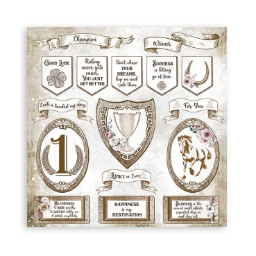 Preview: Stamperia 12 x 12 inch Paper Pack / Papiere Romantic Horses