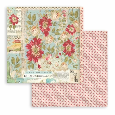 Preview: Stamperia 12 x 12 inch Paper Pack / Papiere Alice in Wonderland and through the Looking Glass