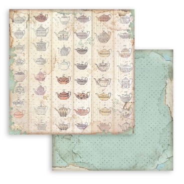 Preview: Stamperia 8 x 8 inch Small Paper Pad / 10 Papiere Alice Backgrounds Selection