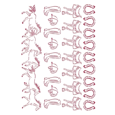 Stamperia Stencil A4 Romantic Horses Running Horses