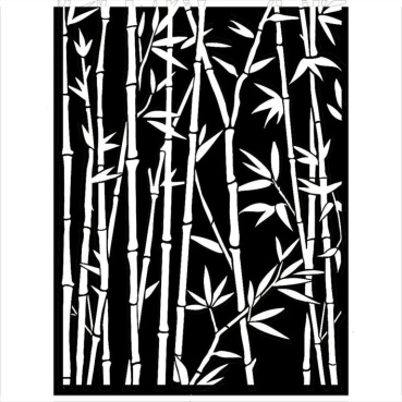 Stamperia Mixed Media Stencil Schablone 15 x 20 cm Sir Vagabond in Japan Bamboo