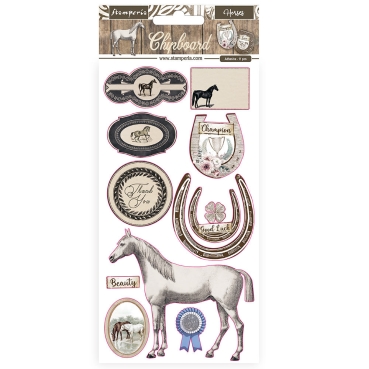 Stamperia Chipboard Ausstanzungen sortiert Romantic Horses