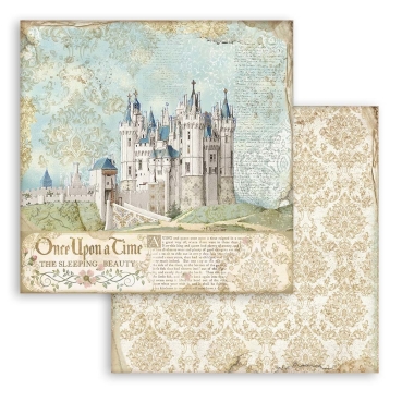 Preview: Stamperia Scrapbooking Extra Small Pad 10 sheets 6 x 6 Inch Sleeping Beauty