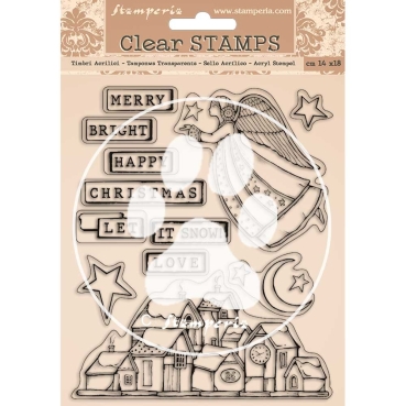 Acrylic Stamp Acrylstempel Christmas Patchwork