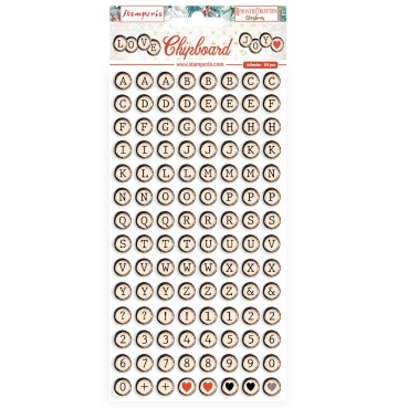 Stamperia Chipboard 15 x 30 cm 112 Stück Romantic Christmas