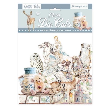 Stamperia Clear Die Cuts Ausstanzungen Winter Tales