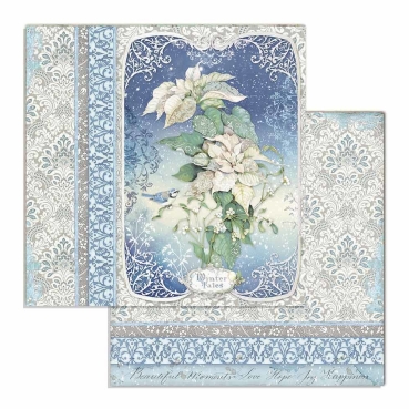 Preview: Stamperia Extra Small Paper Pad / 10 Papiere Winter Tales