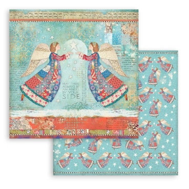 Stamperia 8 x 8 inch Paper Pack / Papiere Christmas Patchwork