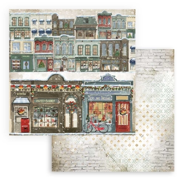 Preview: Stamperia 8 x 8 inch Paper Pack / Papiere Romantic Christmas