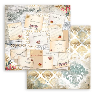 Preview: Stamperia 8 x 8 inch Paper Pack / Papiere Romantic Christmas