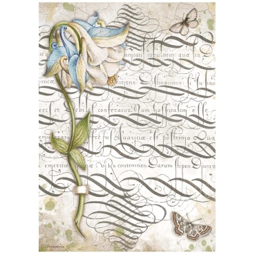 Stamperia A4 Rice Paper Reispapier Romantic Garden House Columbin